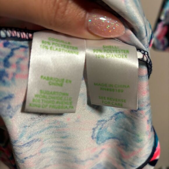 Lilly Pulitzer Mini Olive Luxe Velour Dress All Caught Up- Size Large (8/10) - Picture 8 of 10